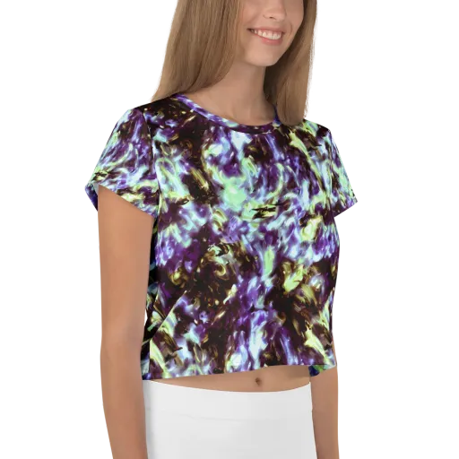 Aurora Molten on a Crop Tee