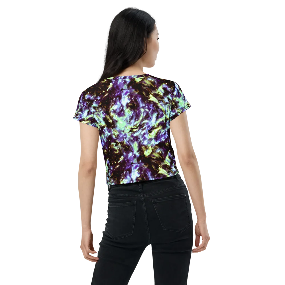 Aurora Molten on Crop Tee — Back