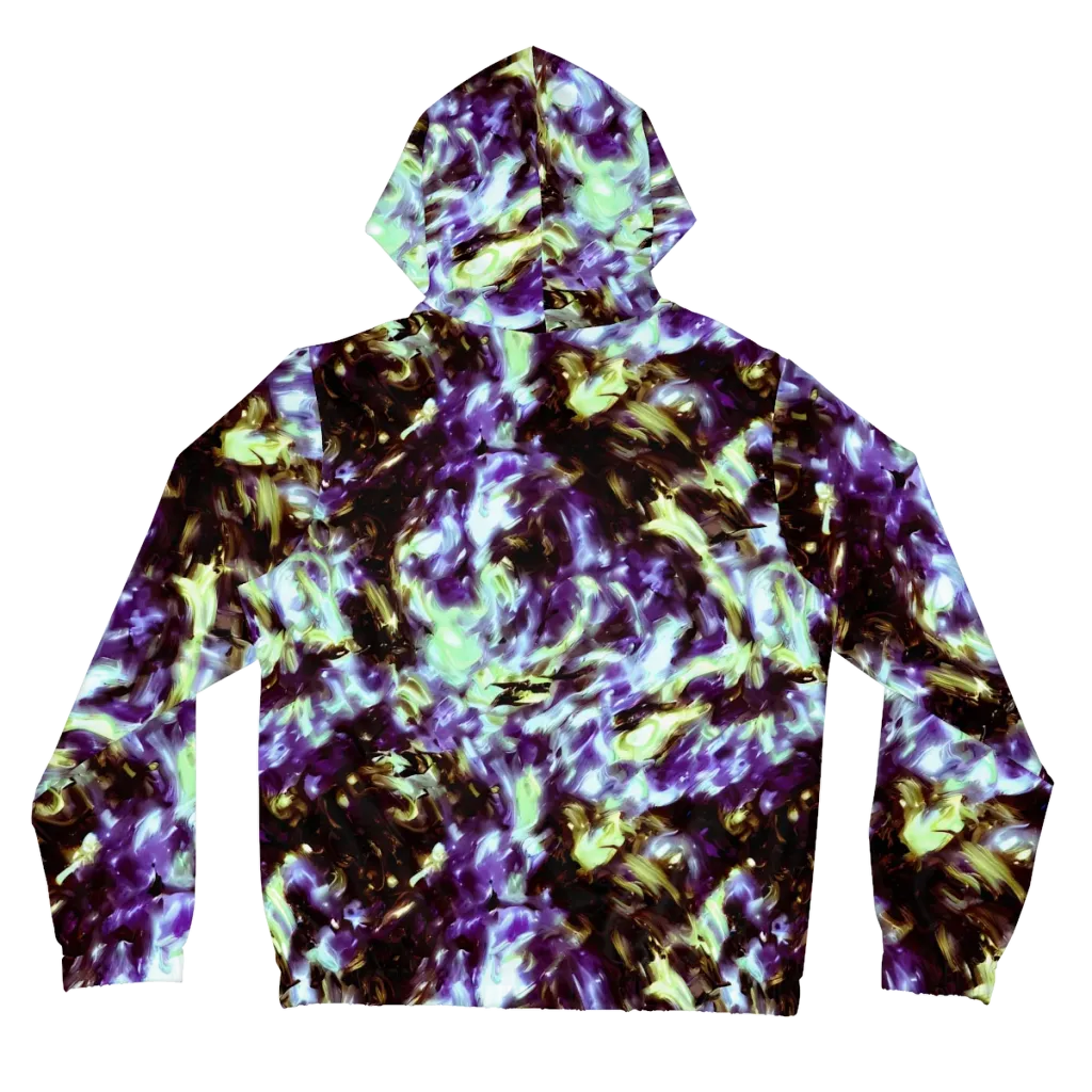 Aurora Molten on Women's Full-Zip Hoodie — Back