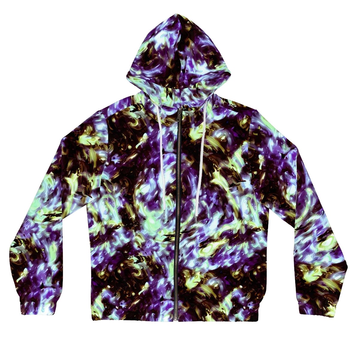 Aurora Molten on Women's Full-Zip Hoodie — Front
