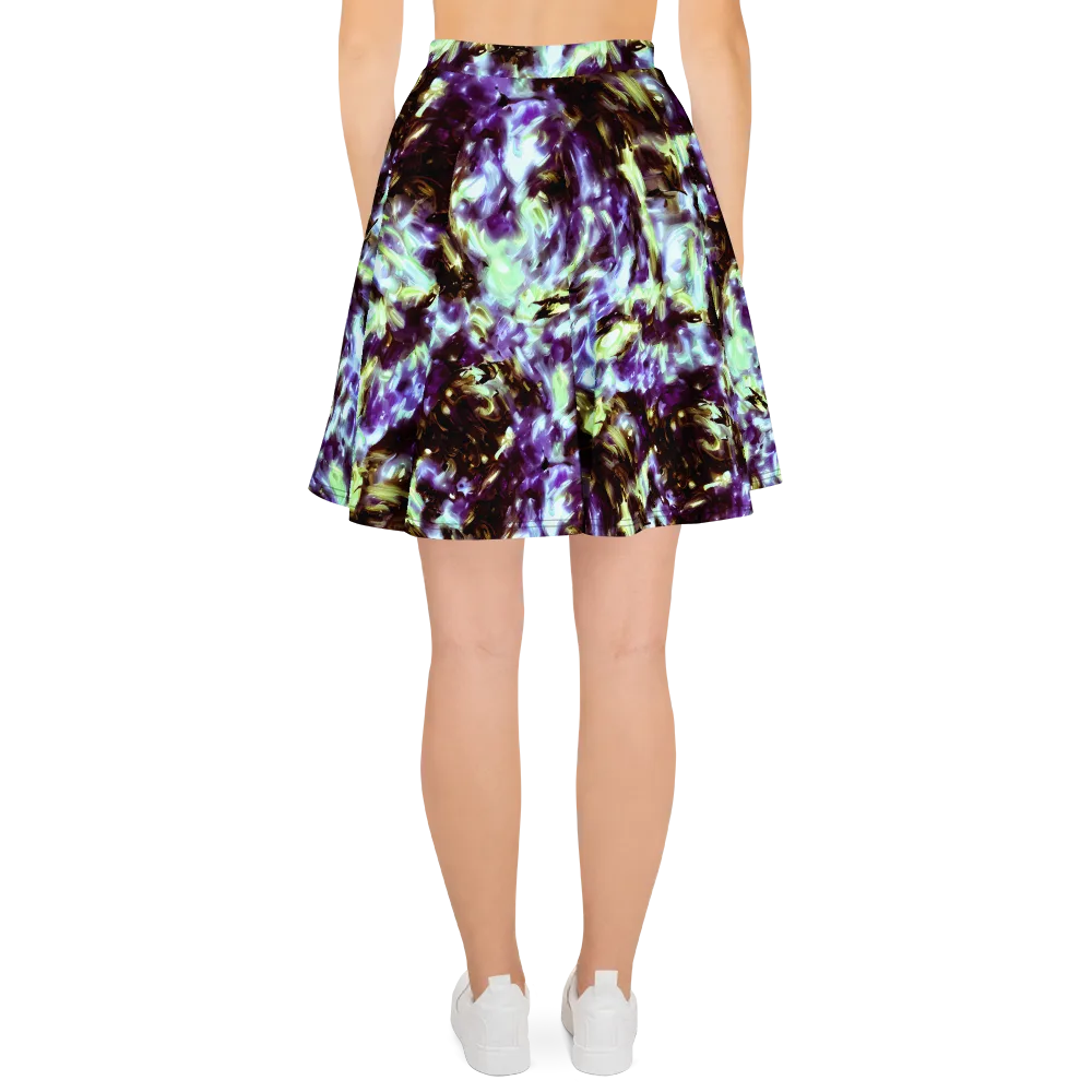 Aurora Molten on Skater Skirt — Back