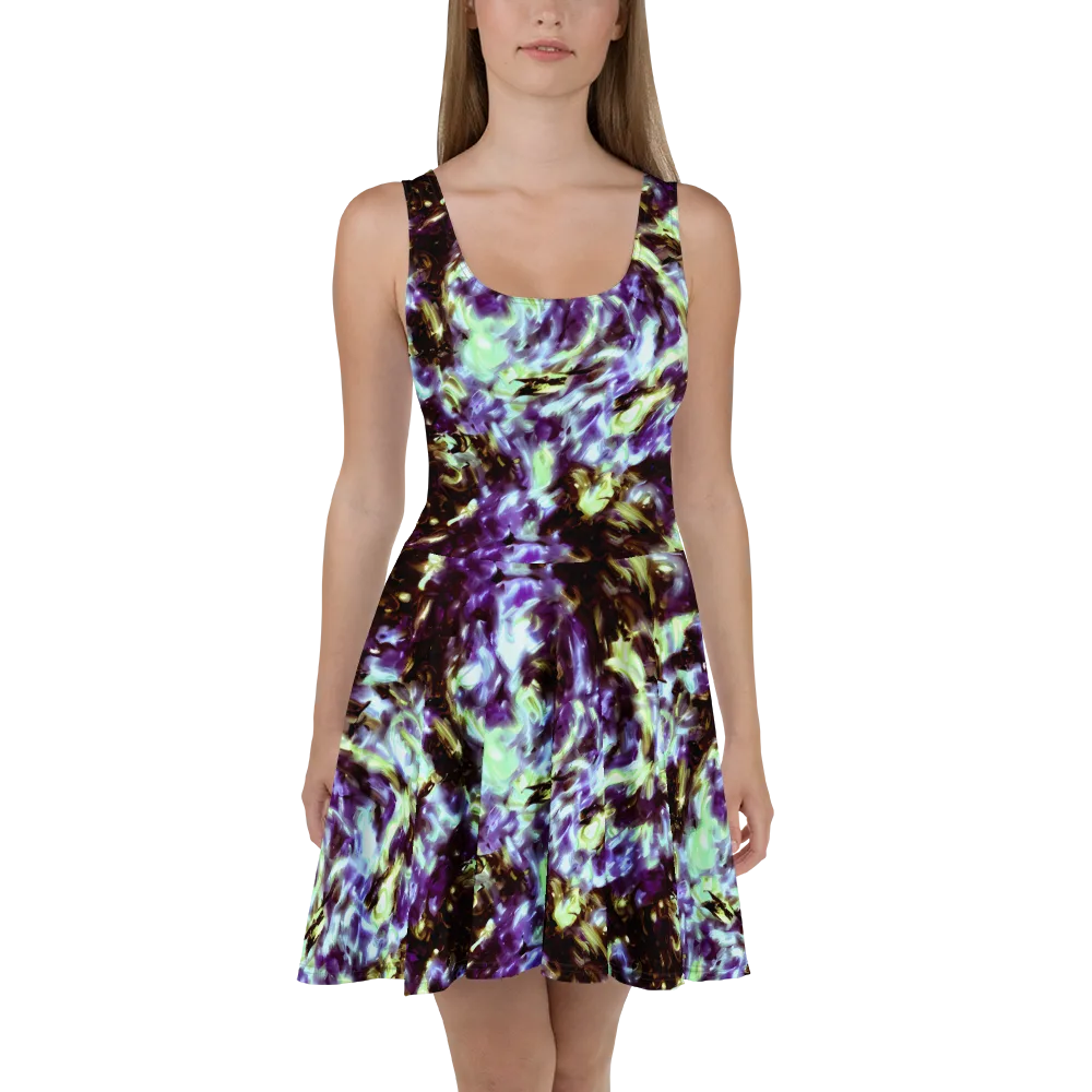 Aurora Molten on Skater Dress — Front