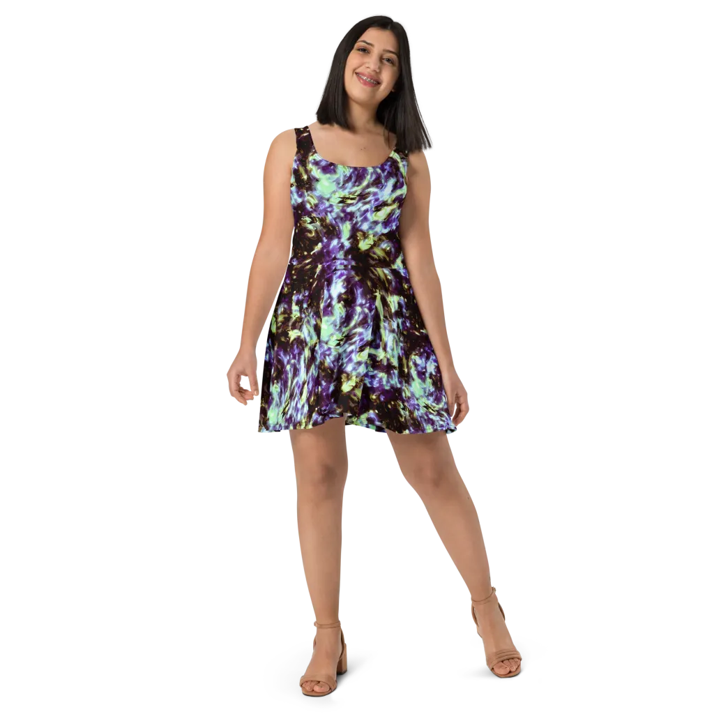 Aurora Molten on Skater Dress — Front