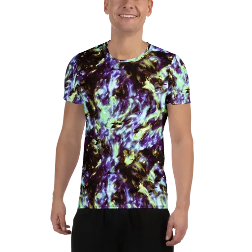 Aurora Molten on a Men's Athletic T-Shirt