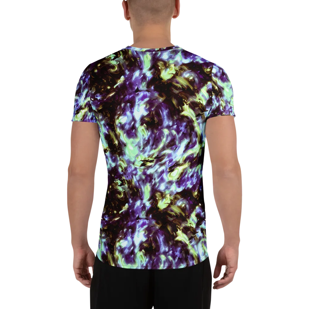 Aurora Molten on Men's Athletic T-Shirt — Back