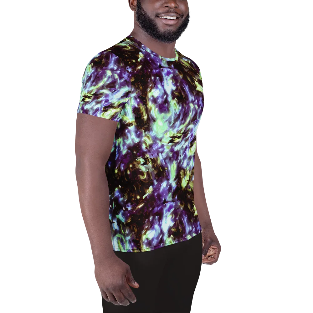 Aurora Molten on Men's Athletic T-Shirt — Right