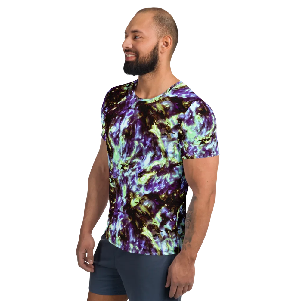 Aurora Molten on Men's Athletic T-Shirt — Left