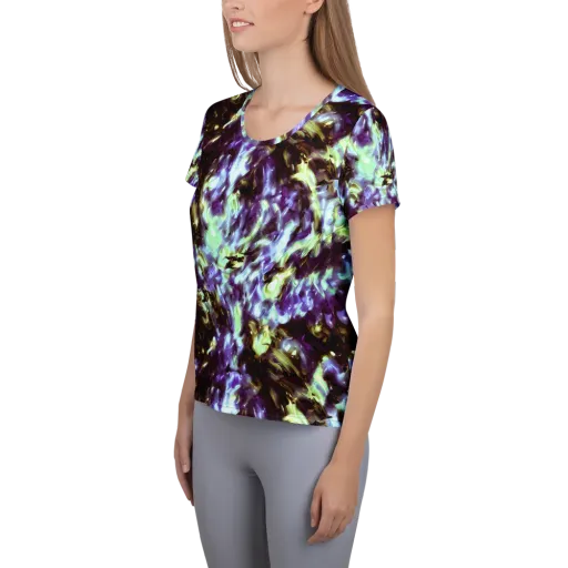 Aurora Molten on a Women's Athletic T-Shirt