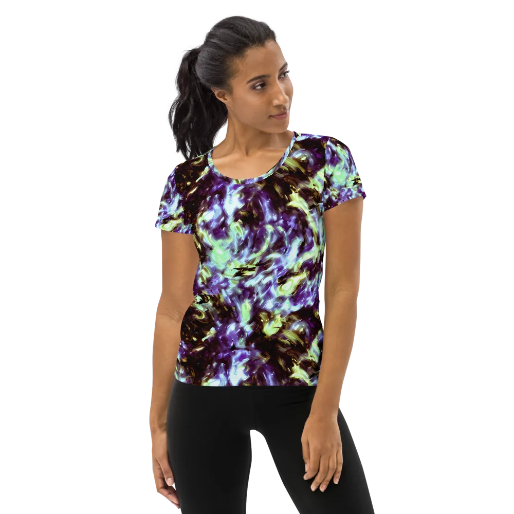 Aurora Molten on Women's Athletic T-Shirt — Front