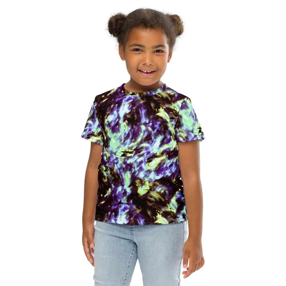Aurora Molten on Kids Crew Neck T-Shirt — Front