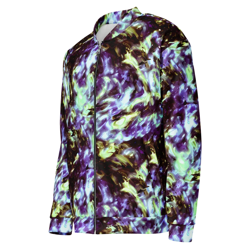 Aurora Molten on Bomber Jacket — Left Front