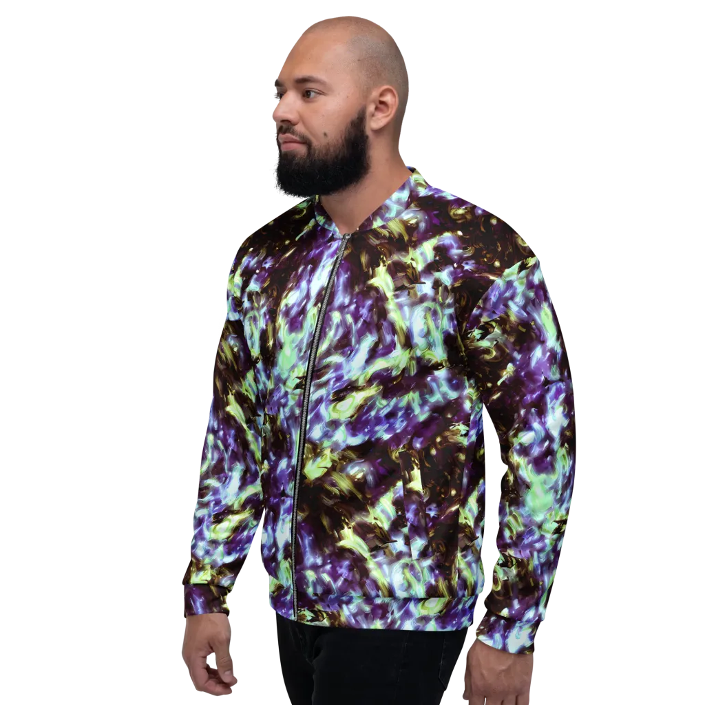 Aurora Molten on Bomber Jacket — Left