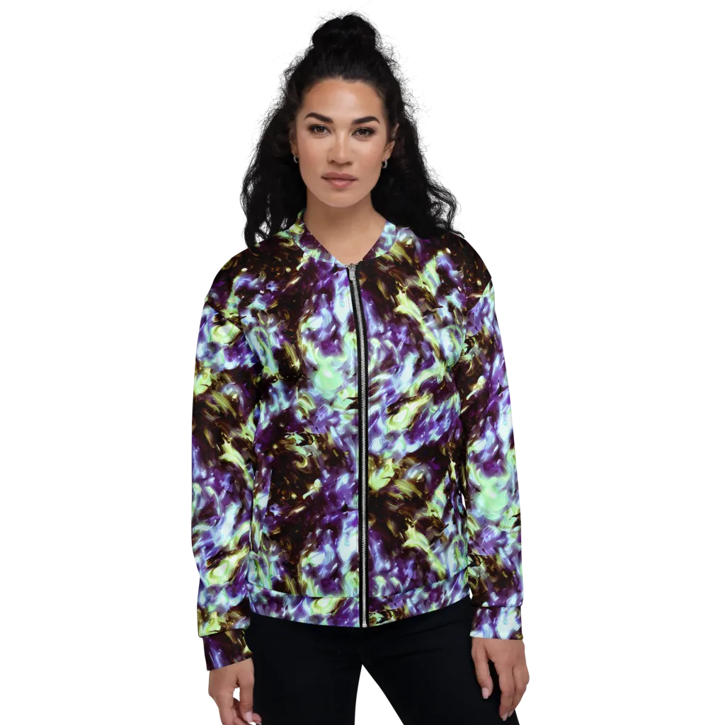 Aurora Molten on Bomber Jacket — Front