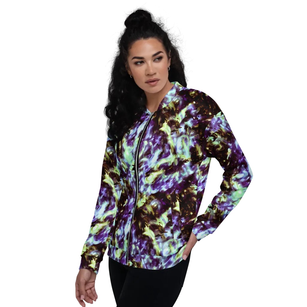 Aurora Molten on Bomber Jacket — Left