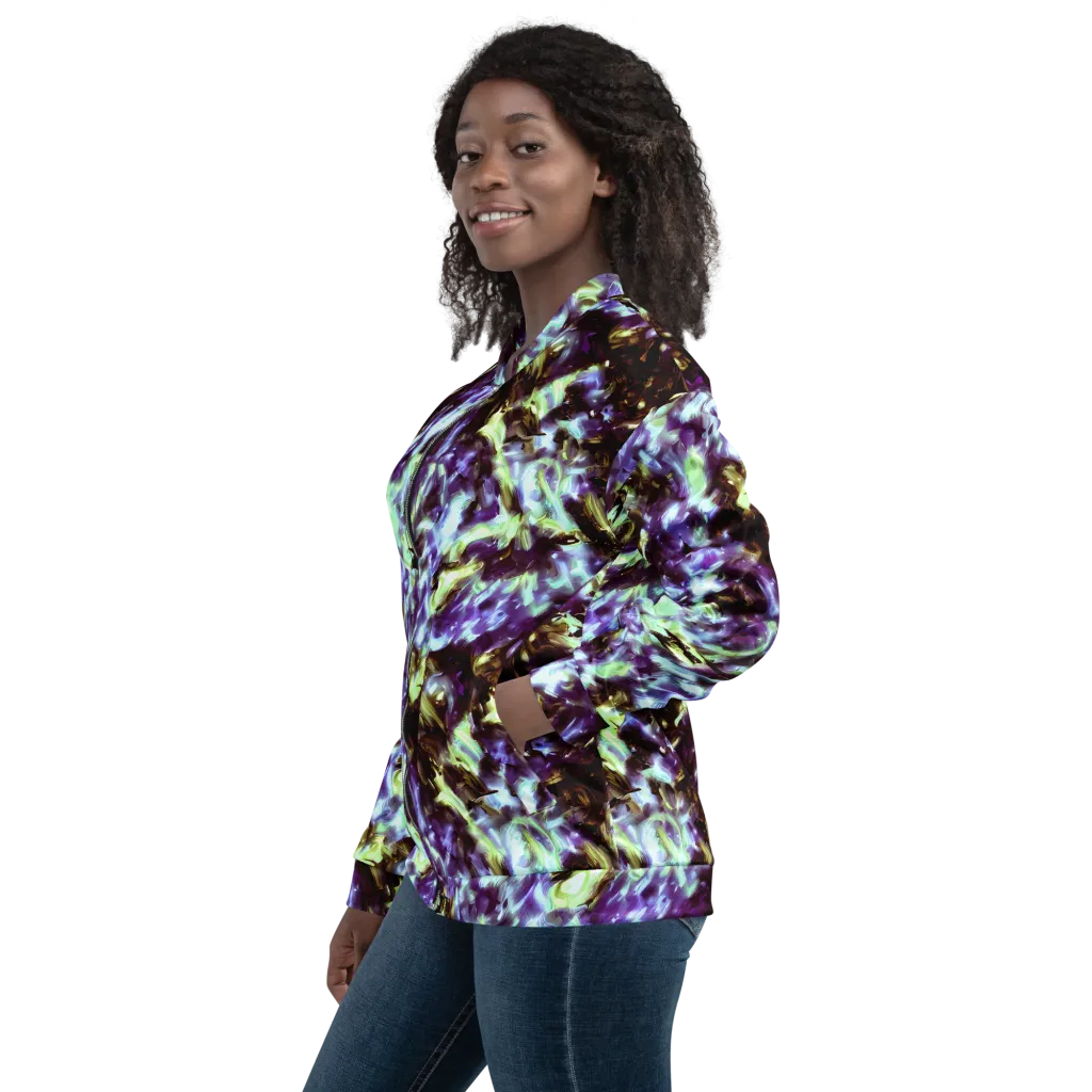 Aurora Molten on Bomber Jacket — Left