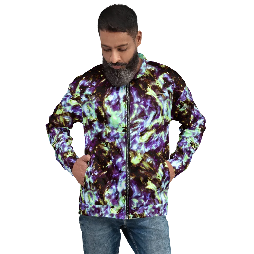 Aurora Molten on Bomber Jacket — Front
