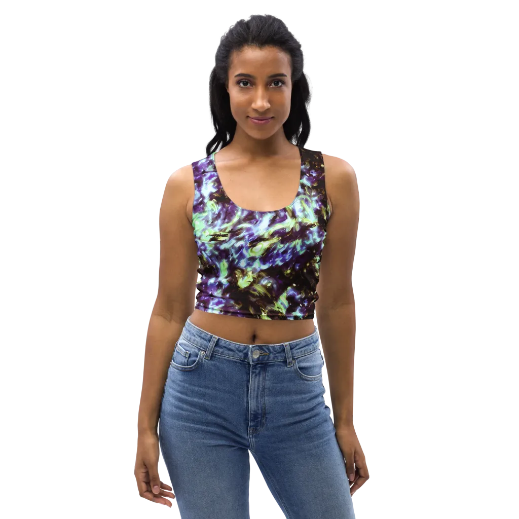Aurora Molten on Crop Top — Front