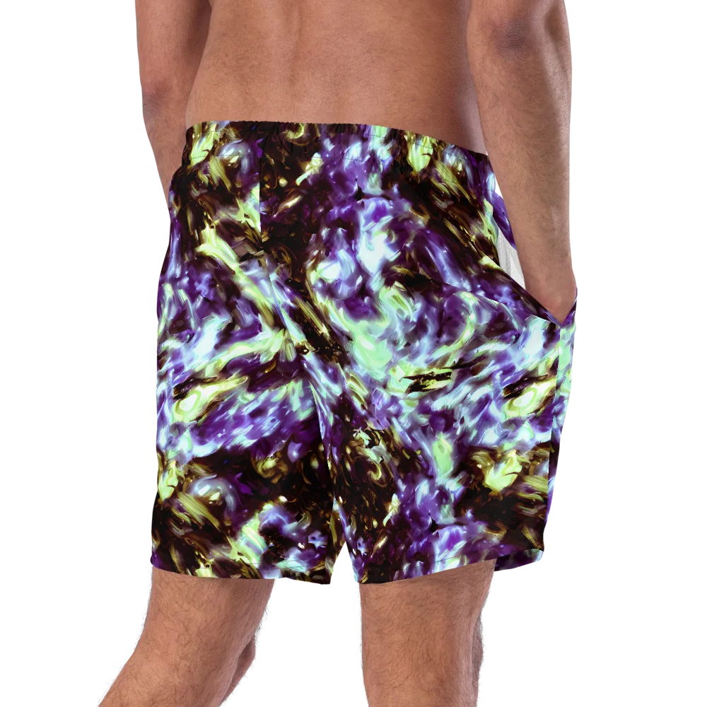 Aurora Molten on Swim Trunks — Right Back