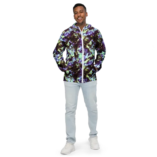 Aurora Molten on a Men's Windbreaker