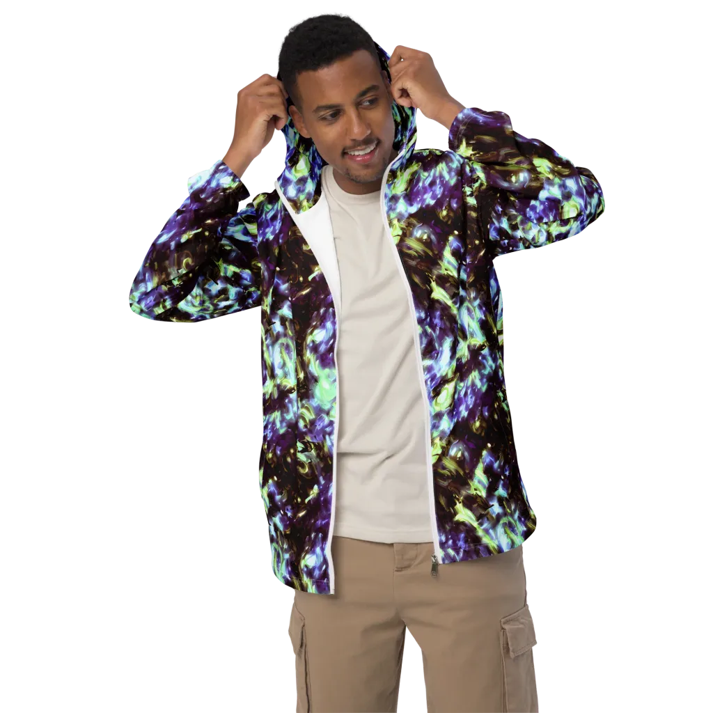Aurora Molten on Men's Windbreaker — Front