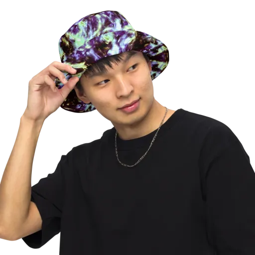Aurora Molten on a Reversible Bucket Hat