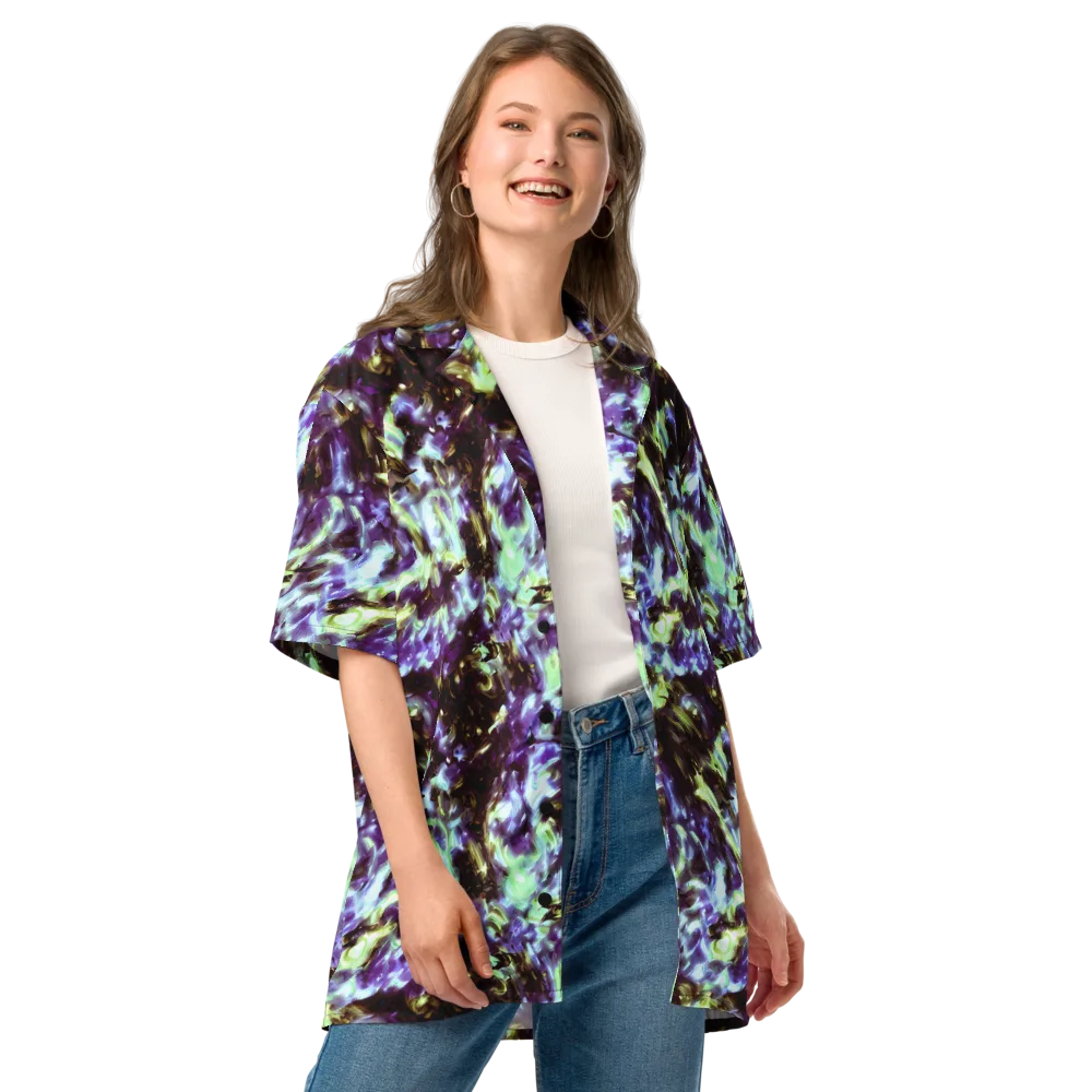 Aurora Molten on Button Shirt — Front