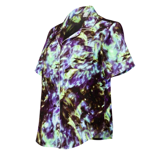 Aurora Molten on a Women's Short Sleeve Pajama Top