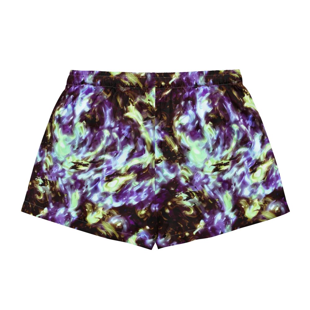 Aurora Molten on Women's Pajama Shorts — Back