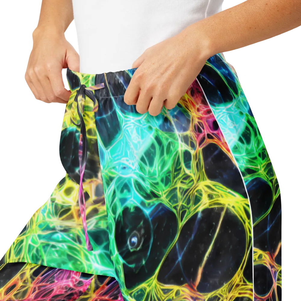Neon Celestial Web on Women's Pajama Pants — Product details