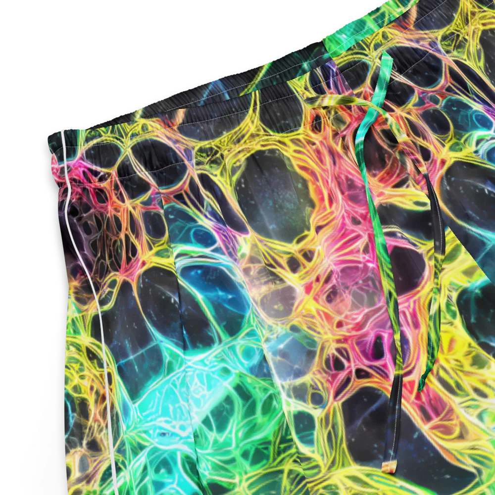 Neon Celestial Web on Women's Pajama Shorts — Product details