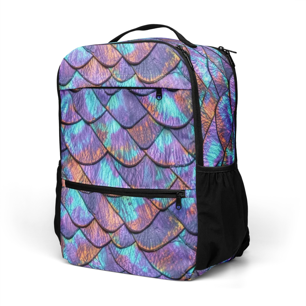 Aurora Scales on Utility Backpack — Left Front
