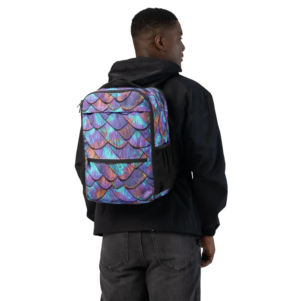 Aurora Scales on Utility Backpack — Back