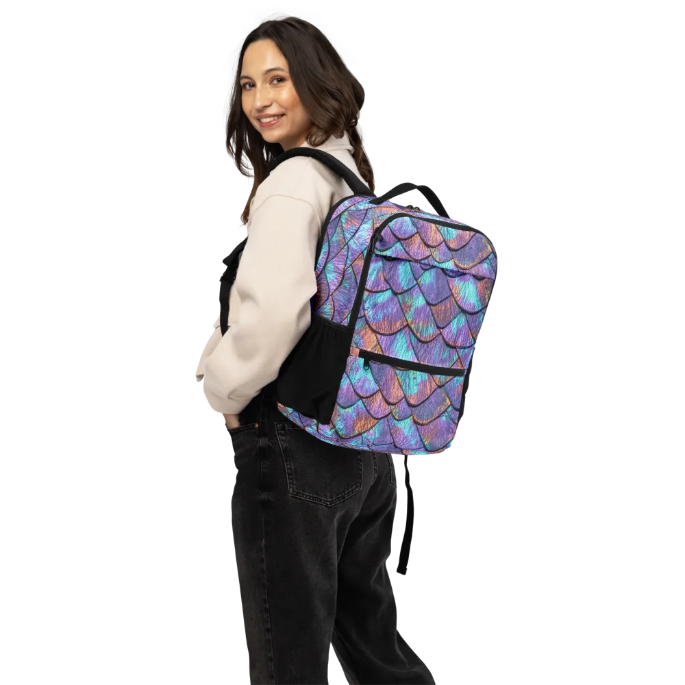 Aurora Scales on Utility Backpack — Back