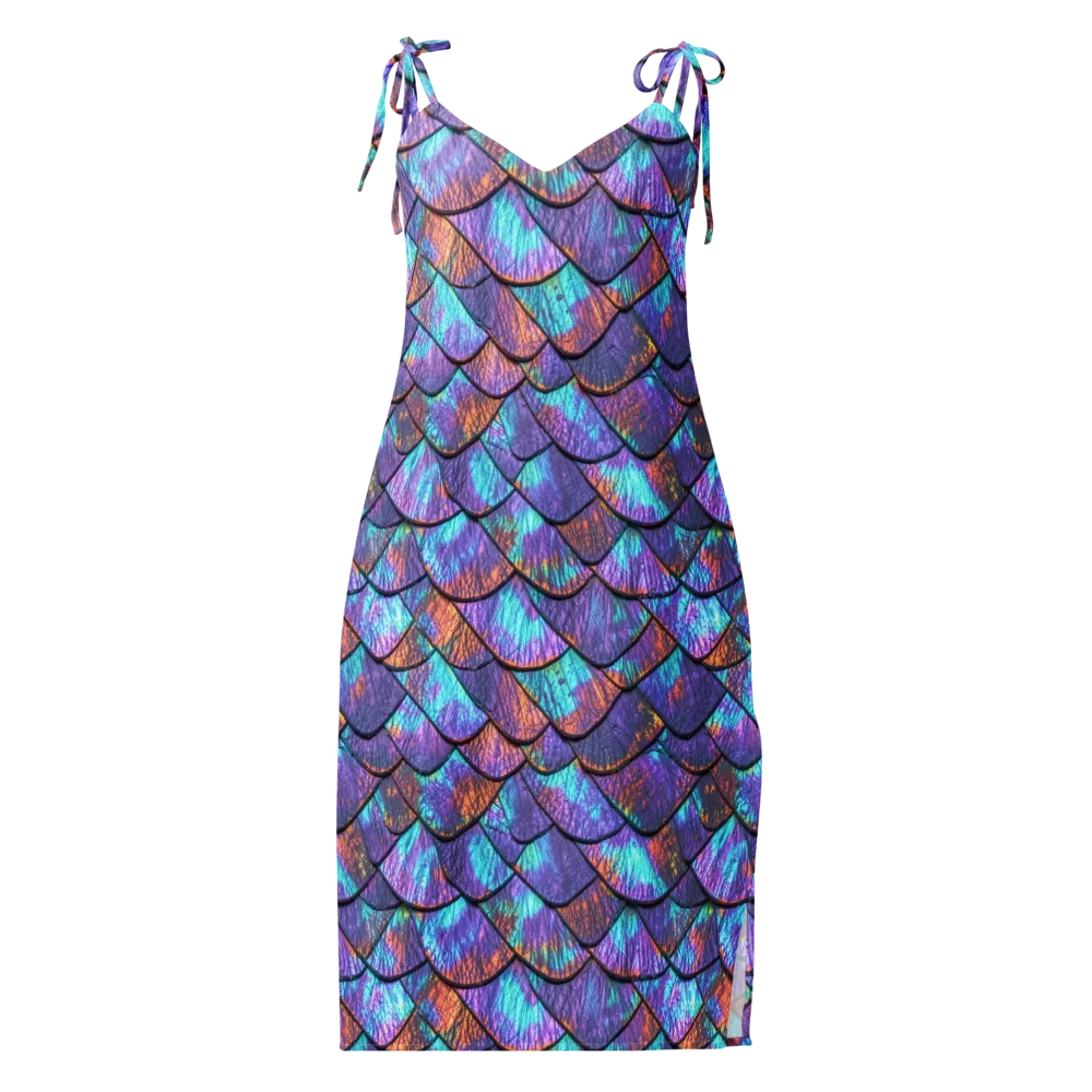Aurora Scales on Slip Dress — Front
