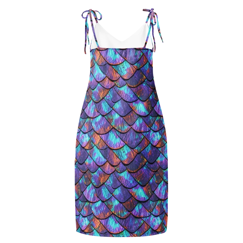 Aurora Scales on Slip Dress — Back