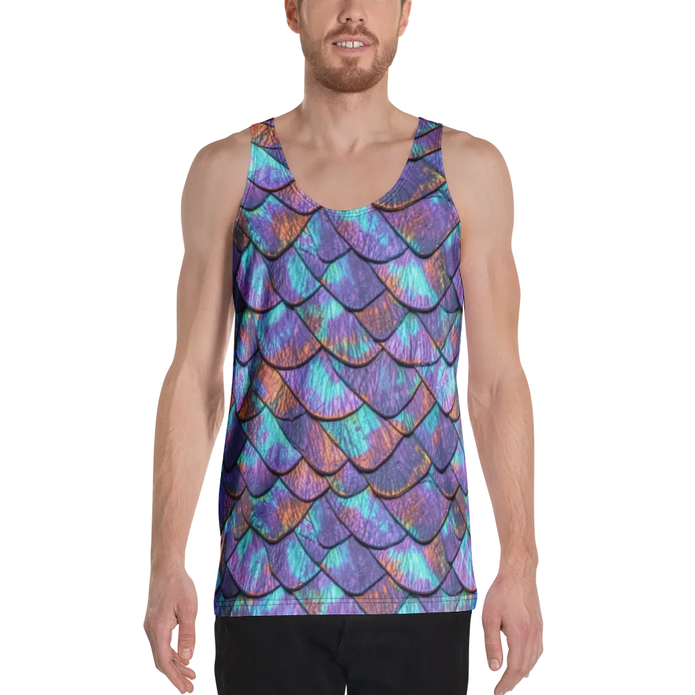 Aurora Scales on Men's Tank Top — Front