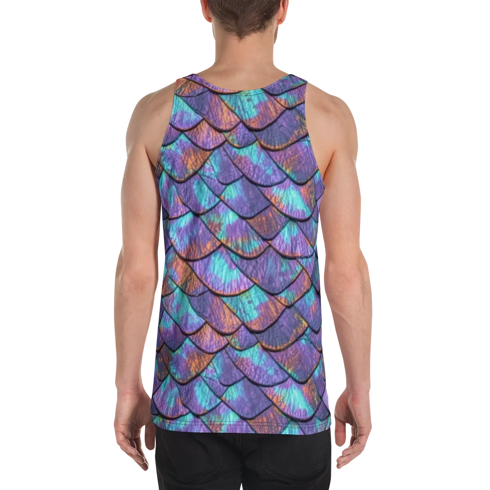 Aurora Scales on Men's Tank Top — Back