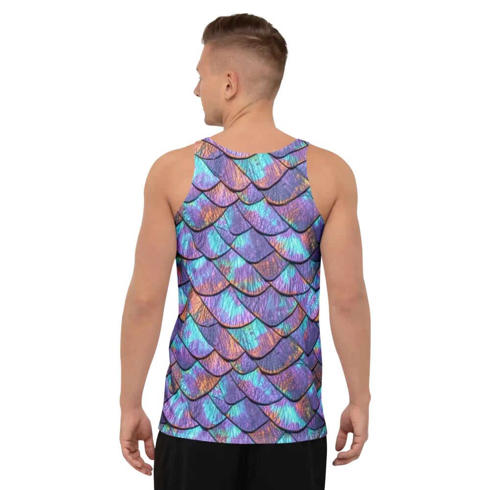 Aurora Scales on Men's Tank Top — Back