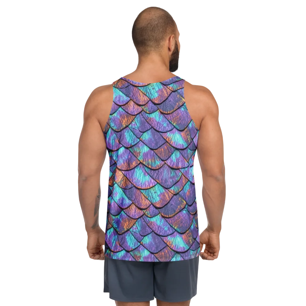 Aurora Scales on Men's Tank Top — Back