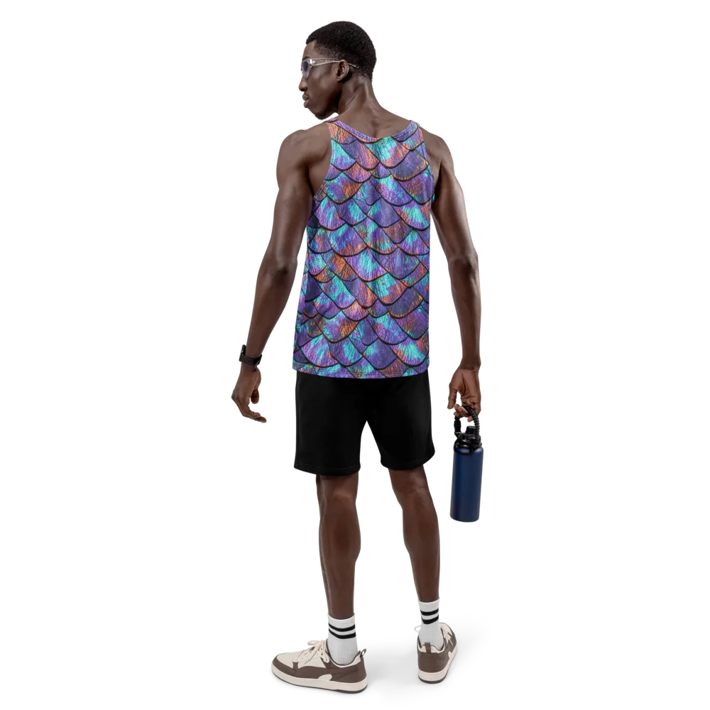 Aurora Scales on Men's Tank Top — Back