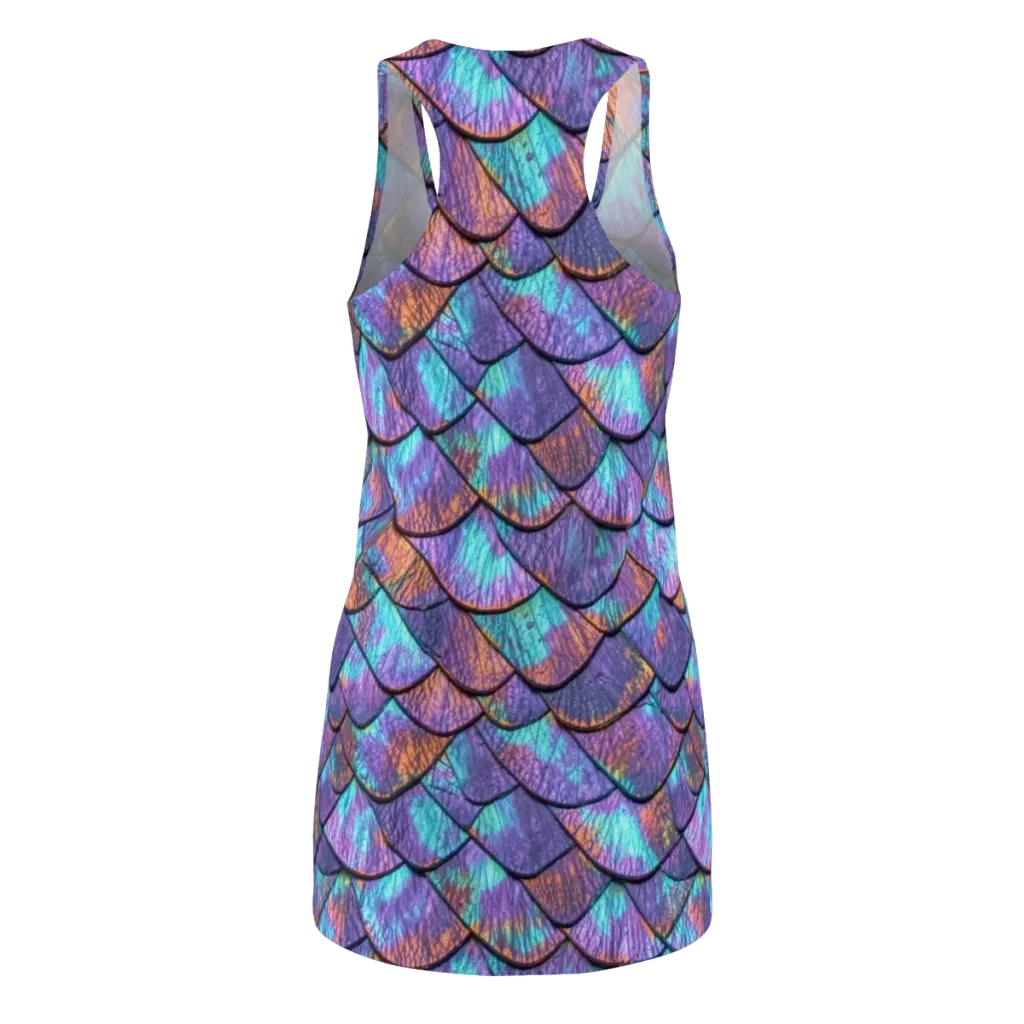 Aurora Scales on Racerback Dress — Back