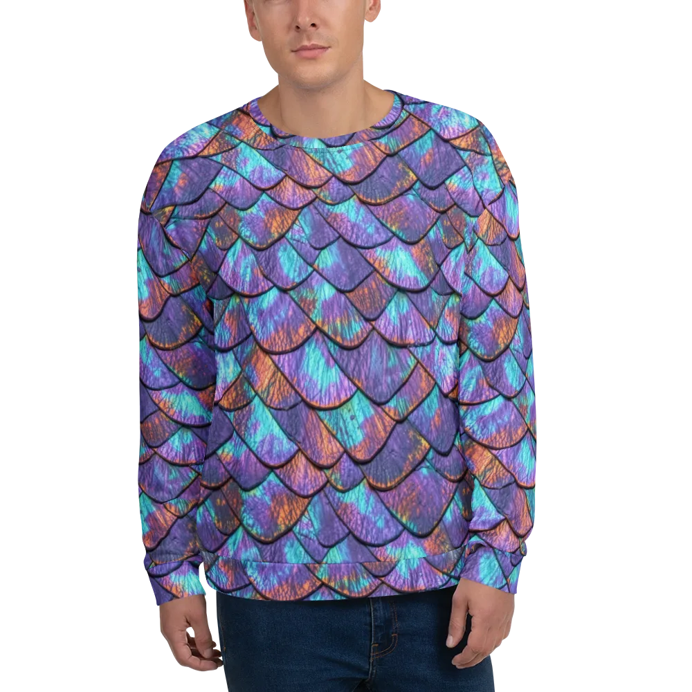 Aurora Scales on Sweatshirt — Front