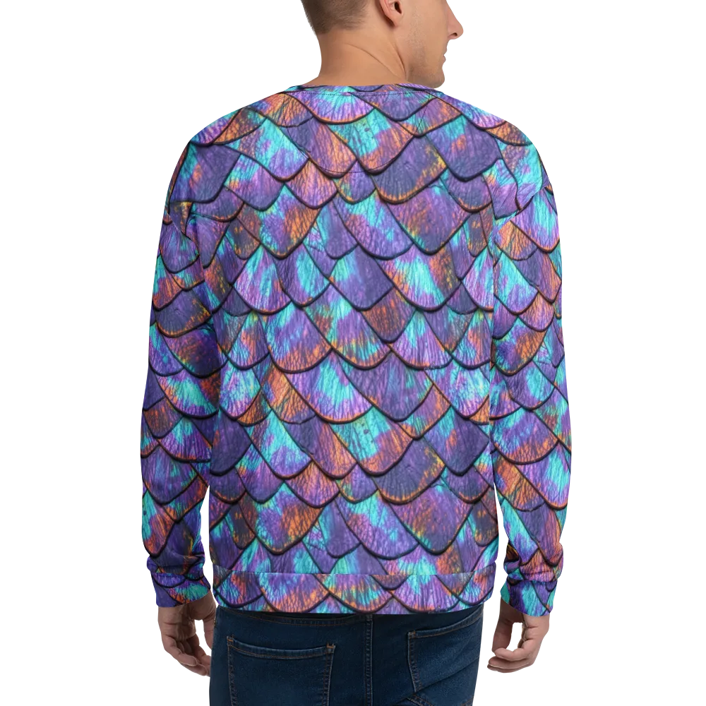 Aurora Scales on Sweatshirt — Back