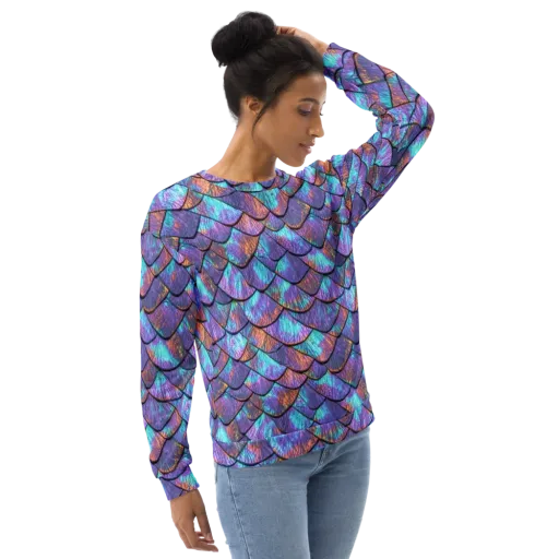 Aurora Scales on a Sweatshirt