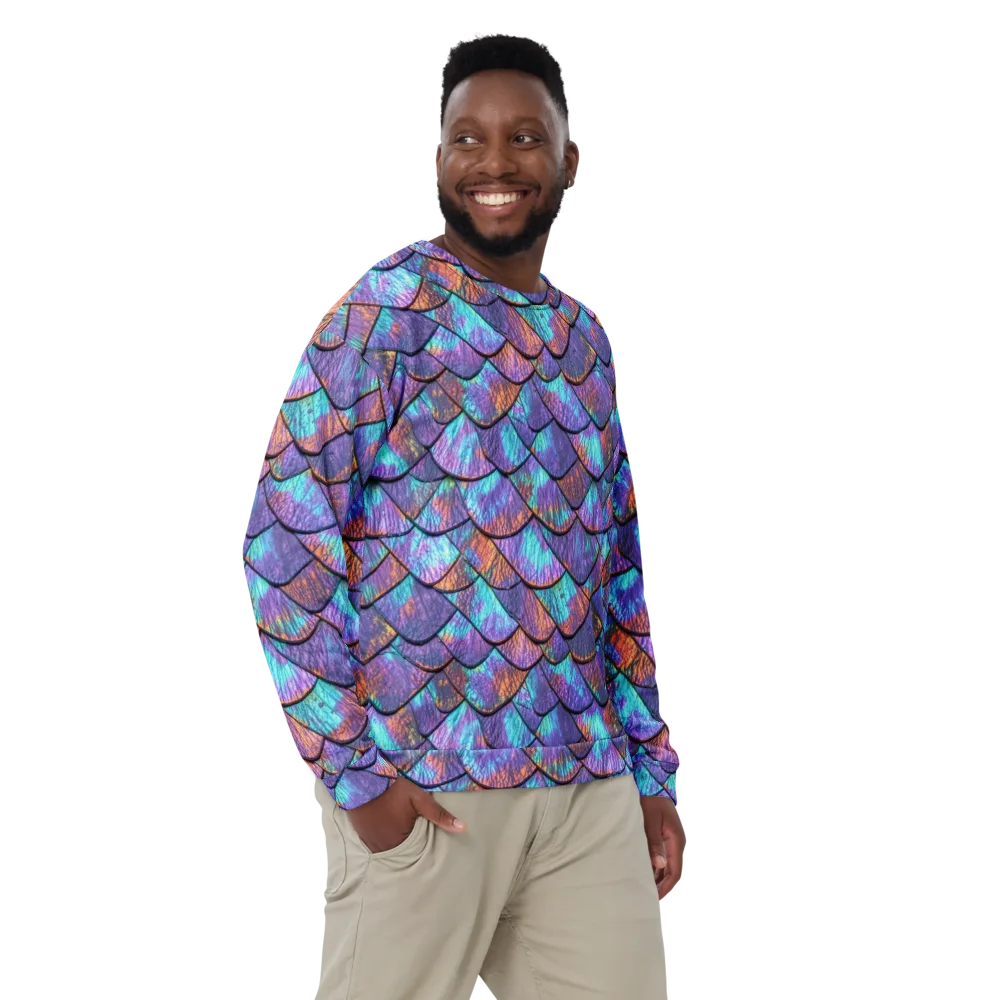 Aurora Scales on Sweatshirt — Front