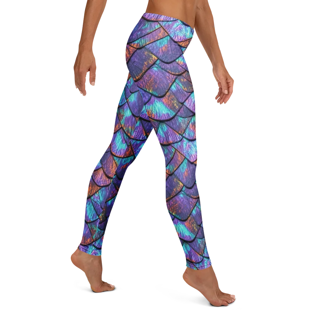 Aurora Scales on Leggings — Right