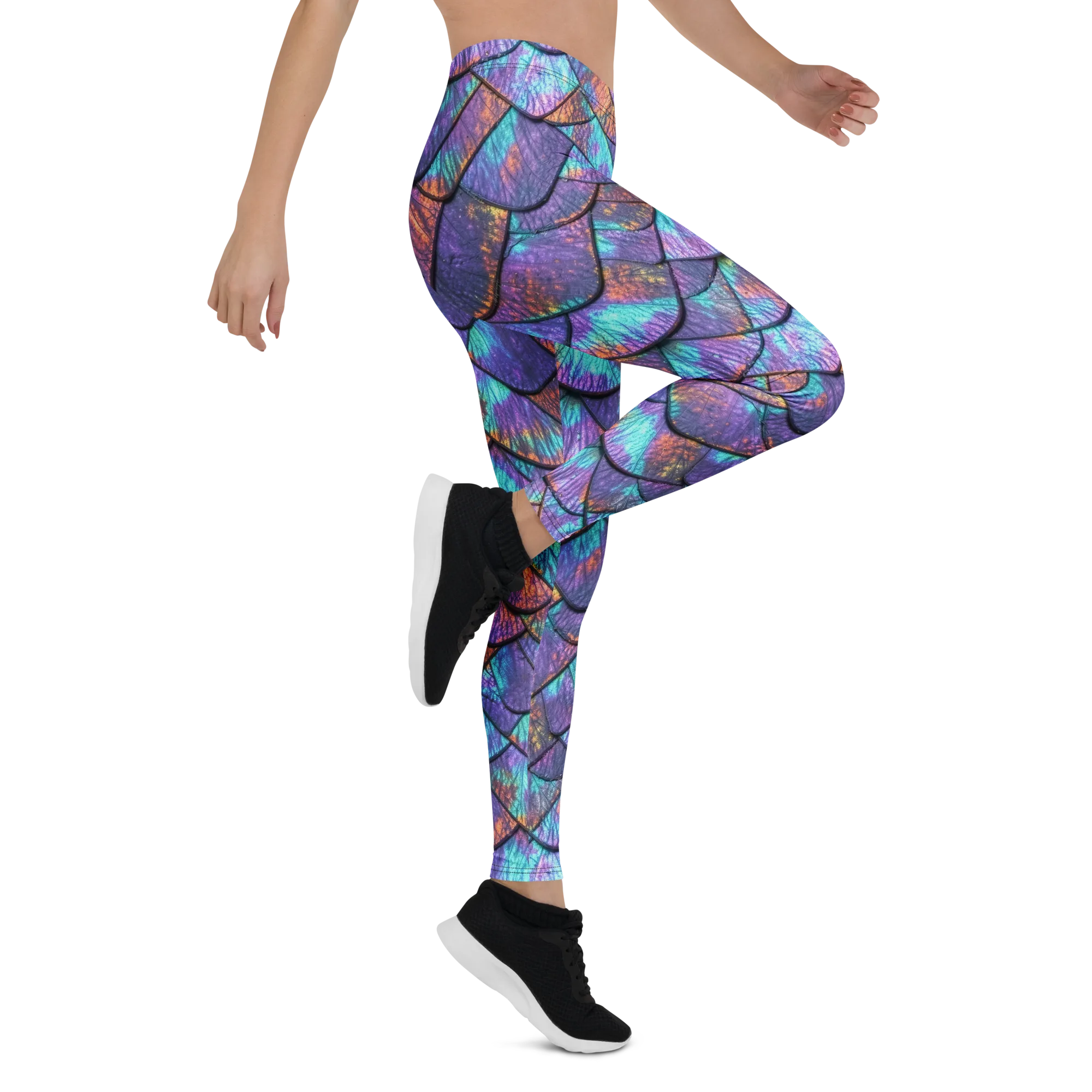 Aurora Scales on Leggings — Right