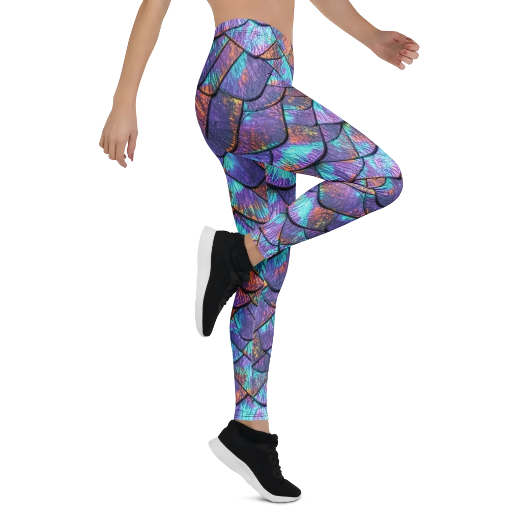 Aurora Scales on Leggings — Right