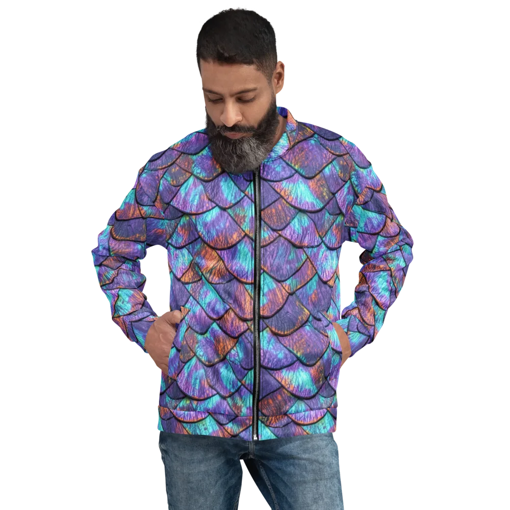 Aurora Scales on Bomber Jacket — Front