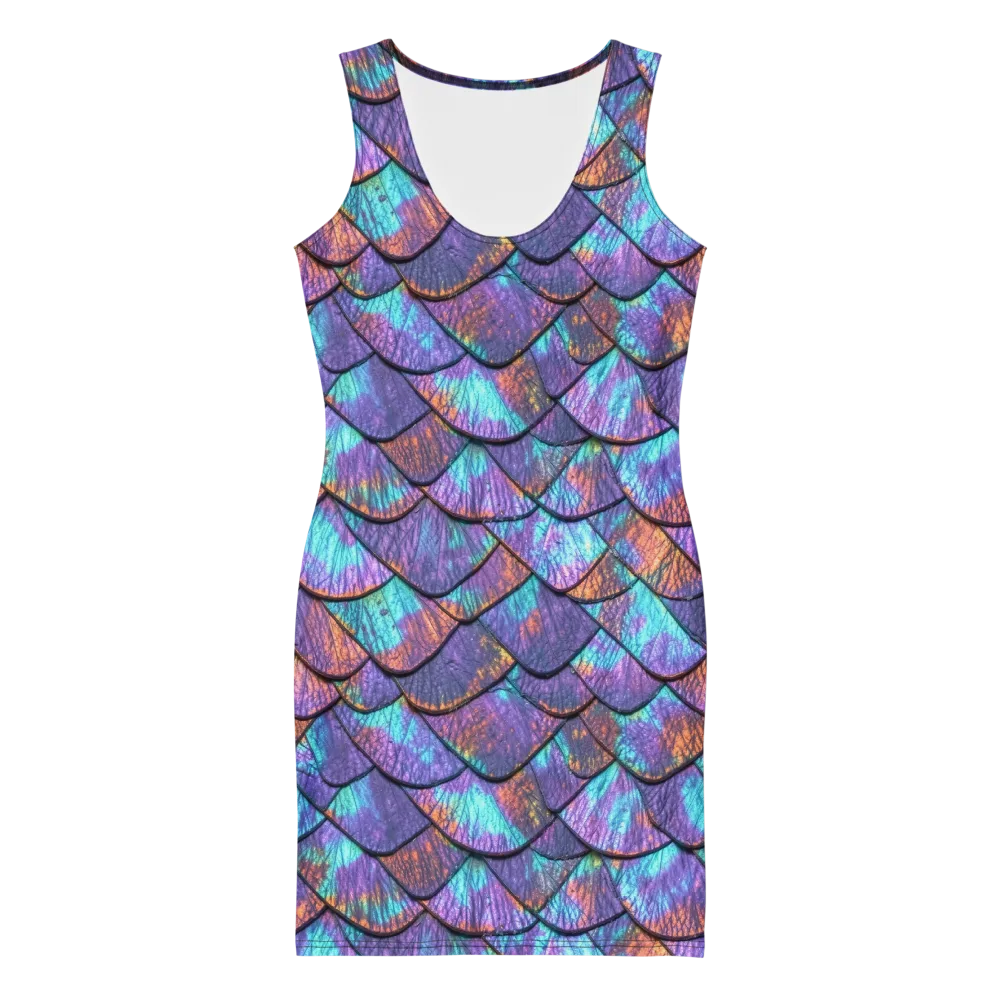 Aurora Scales on Bodycon Dress — Front